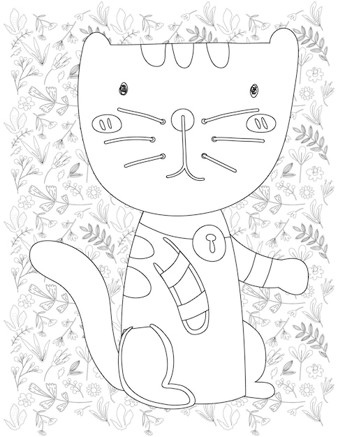 Cat Coloring Page