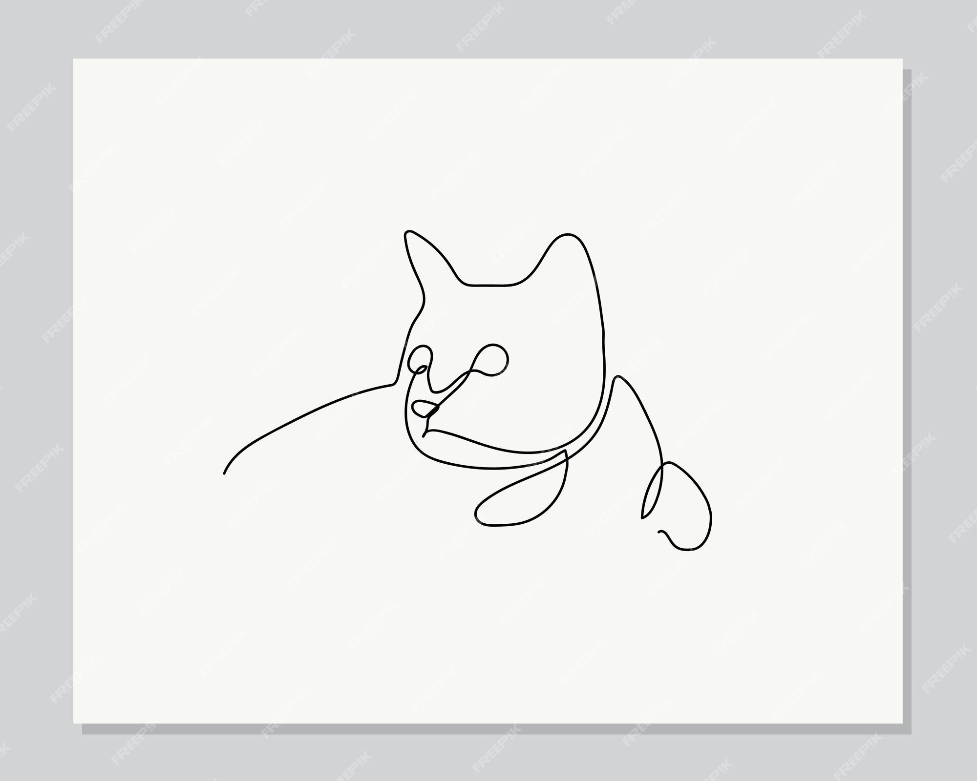 Cat Line Drawing Images - Free Download on Freepik