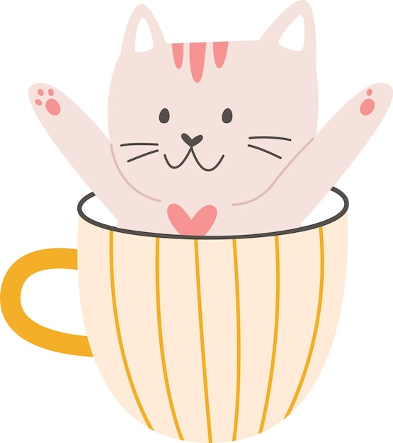 Cat In Cup