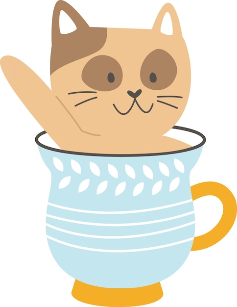 Cat In Cup