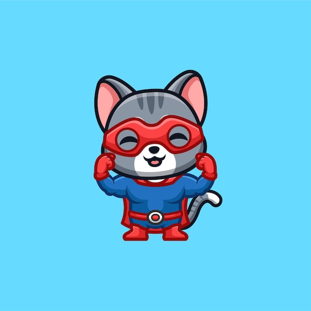 Cat Cute Animal Kawaii Mascot Logo