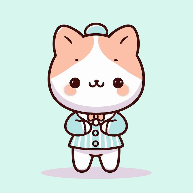 Cat cute illustration