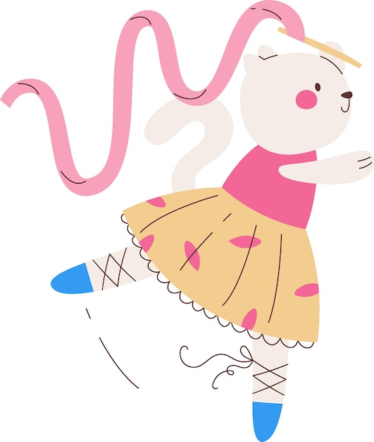 Cat Dancing Ballerina