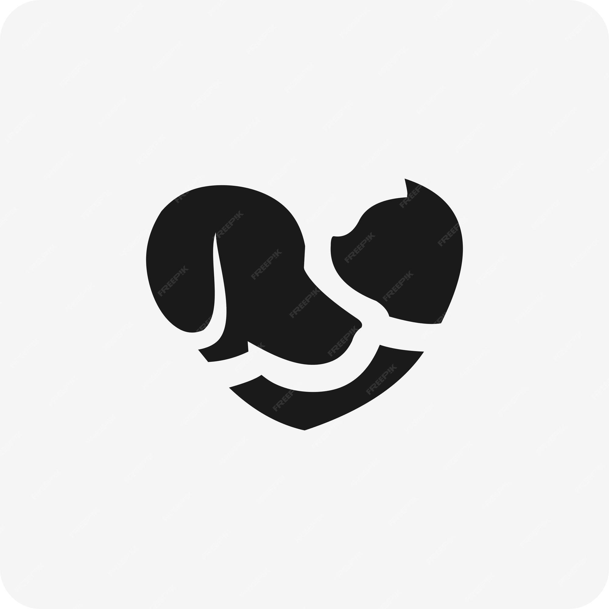 Love Cats Dogs Cartoon Icon Element Stock Illustration 1209684232