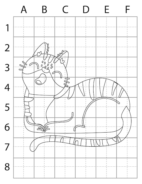 Cat Drawing Page, Cute Cat Coloring Pages for Coloring Books, Outline Cat, Cat Vector, Cats