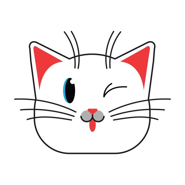 Иллюстрации с эмоциональными знаками кошек