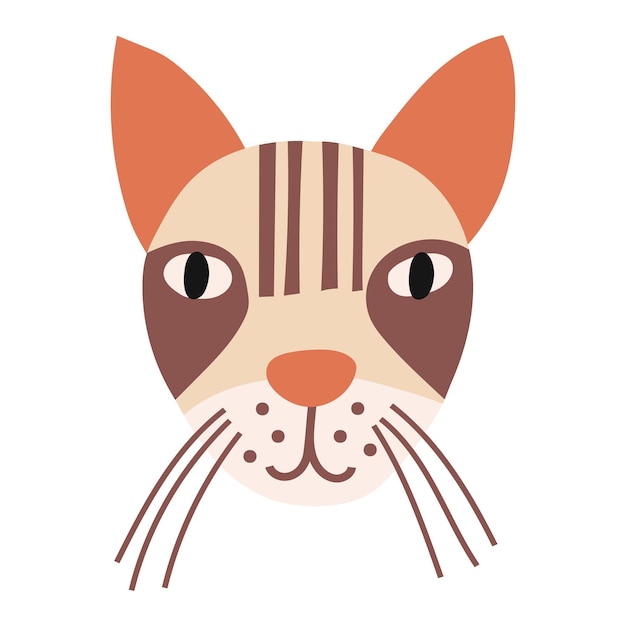 Cat face icon vector illustration