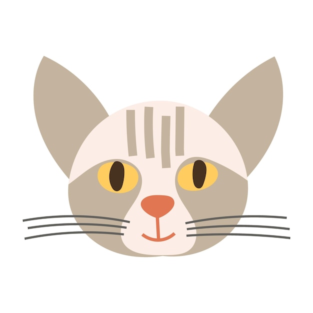 Cat Face Icon Vector illustration