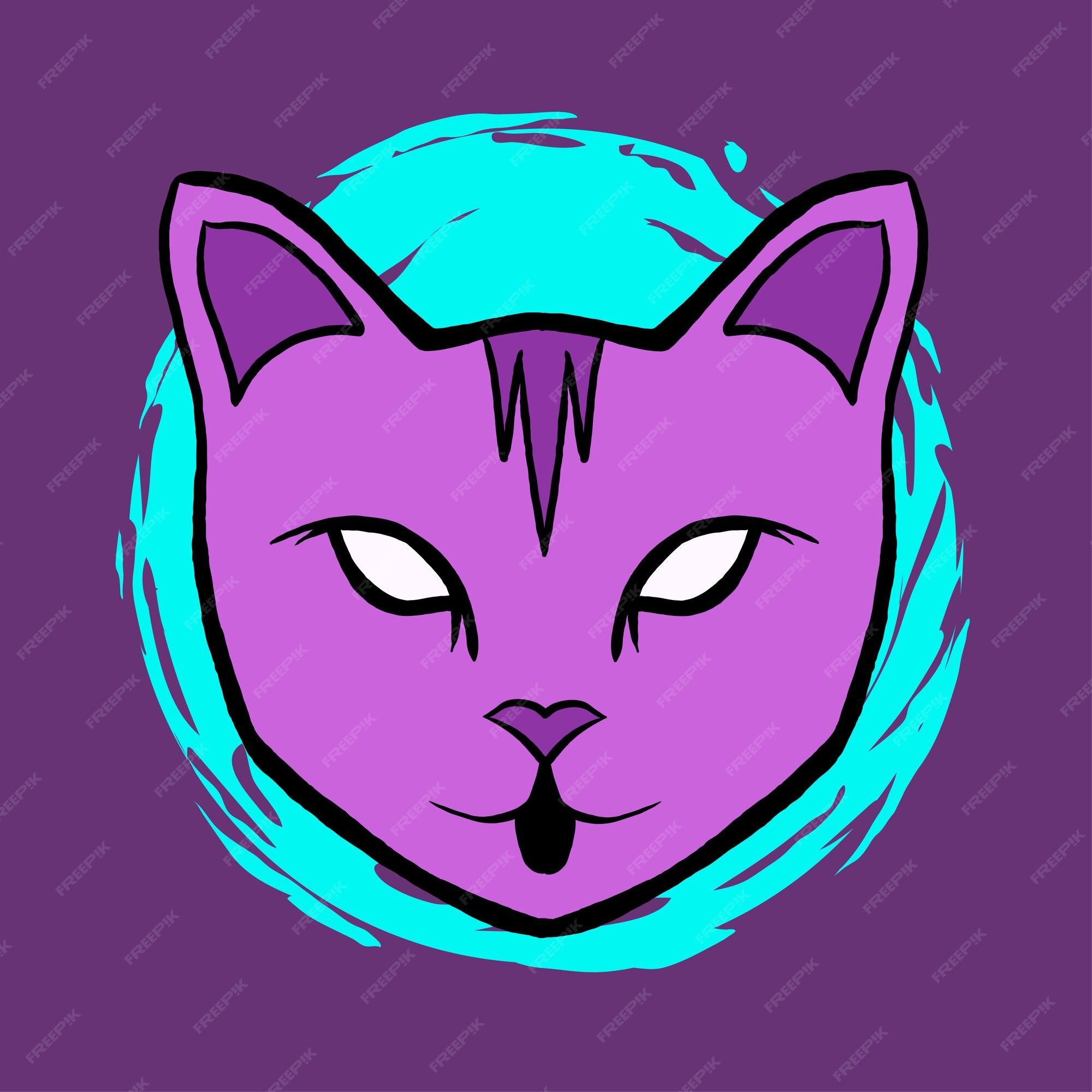 Premium Vector | Cat face