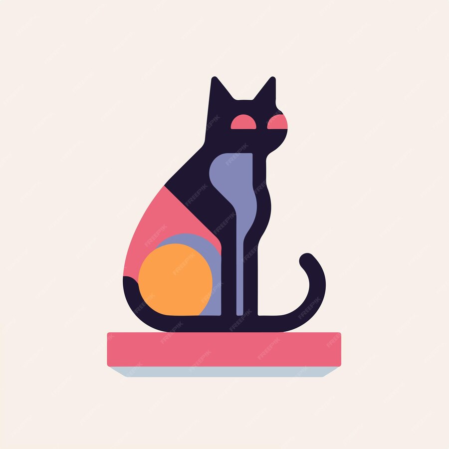 Premium Vector | Cat flat illustration vector