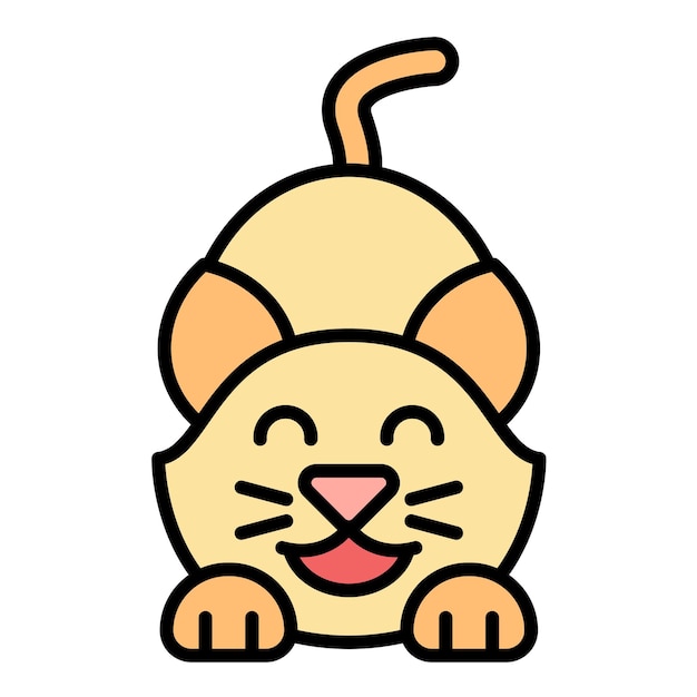 Cat flat illustration