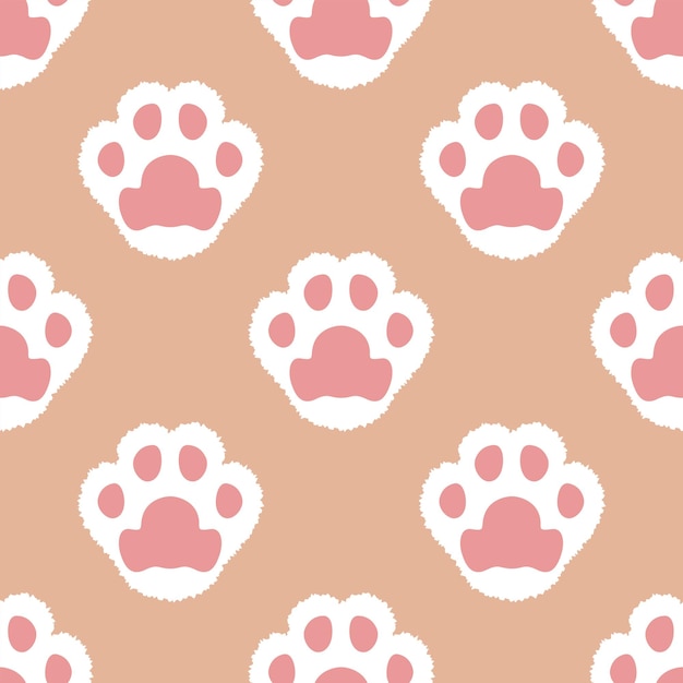 猫のふわふわの足