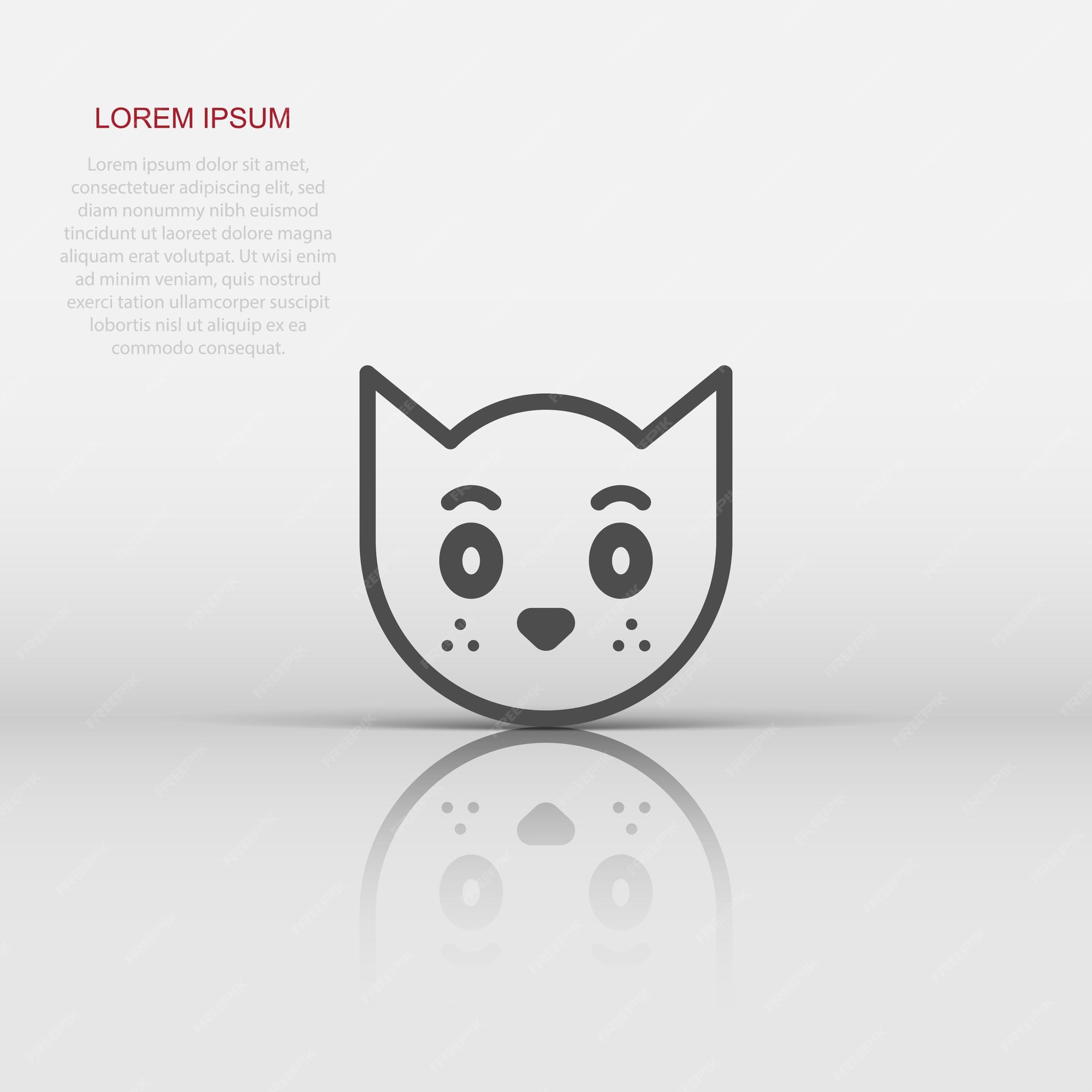 cat head icon. cat icon black on white background. cat icon simple