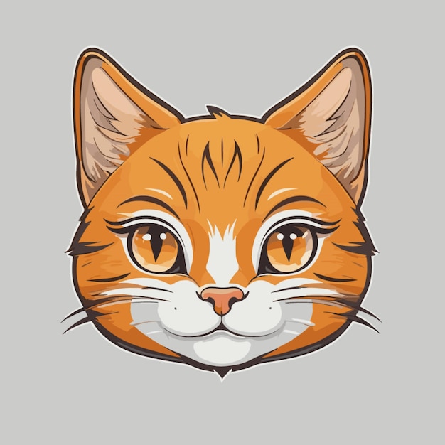 Vector cat head mascot