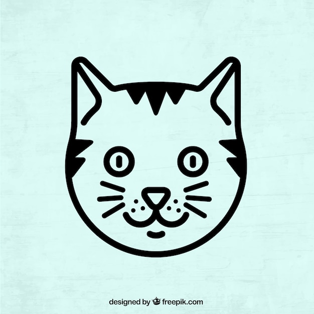 Vector cat head