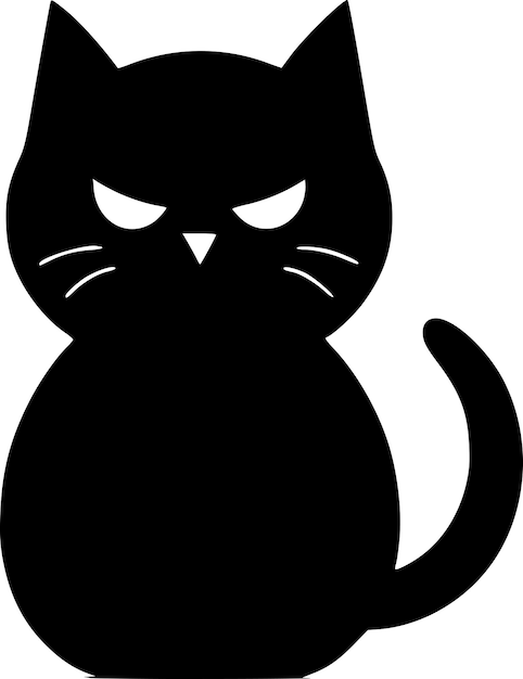 Vector cat high quality vector logo vector illustration ideal for tshirt graphic