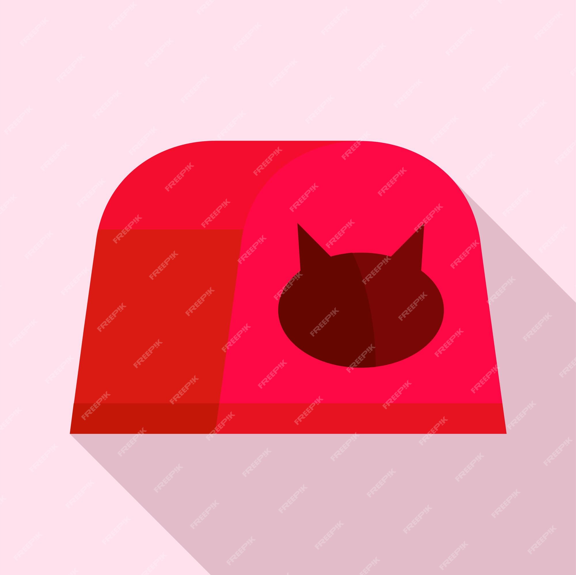 Cat House Icon Vector Illustration