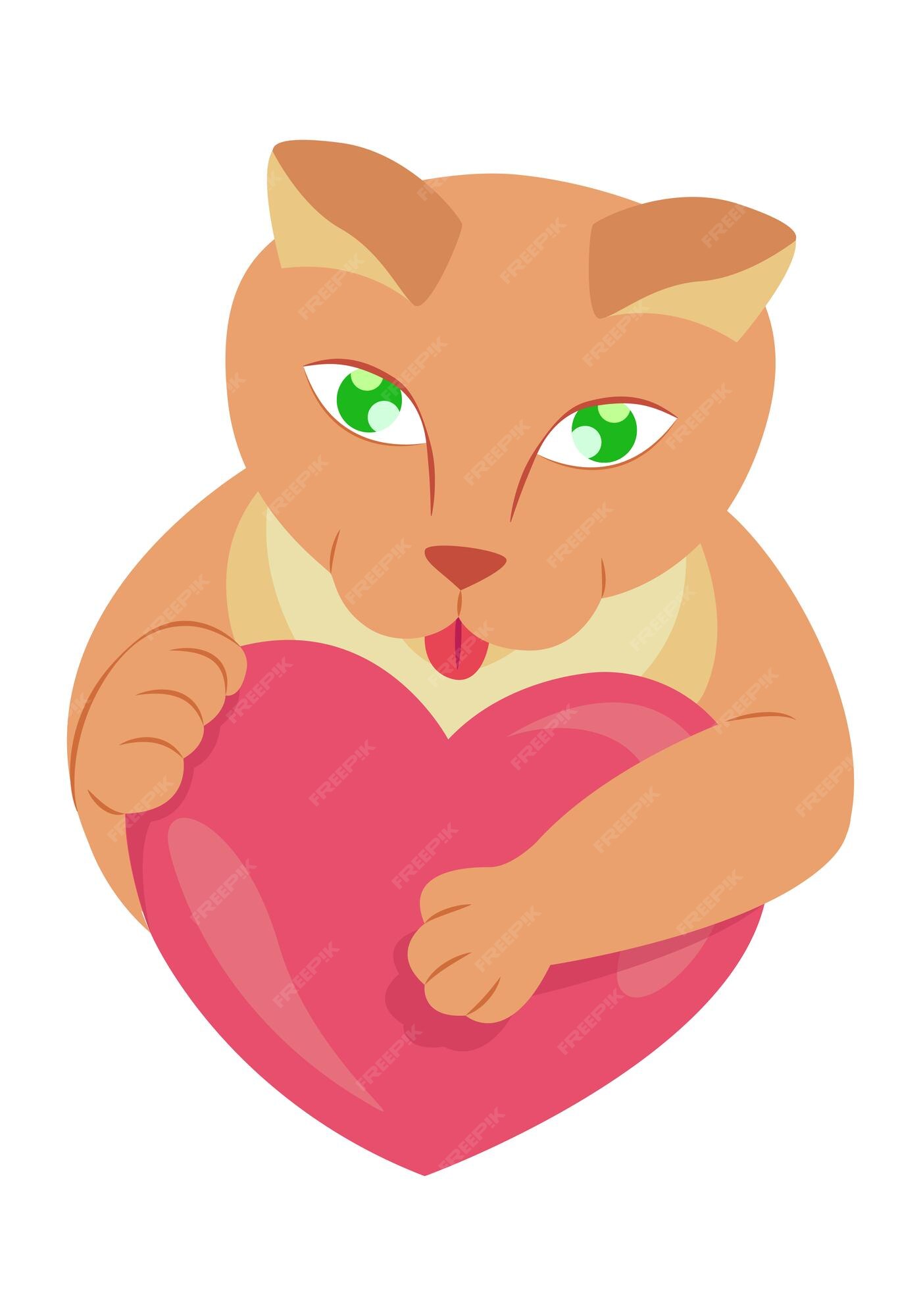 Cat Lover Heart Stock Vector Illustration and Royalty Free Cat Lover Heart  Clipart