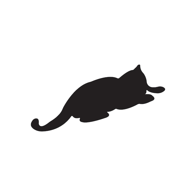 cat icon design ustration boar tiger silhouette cats collection wood rat dog outline graphic design