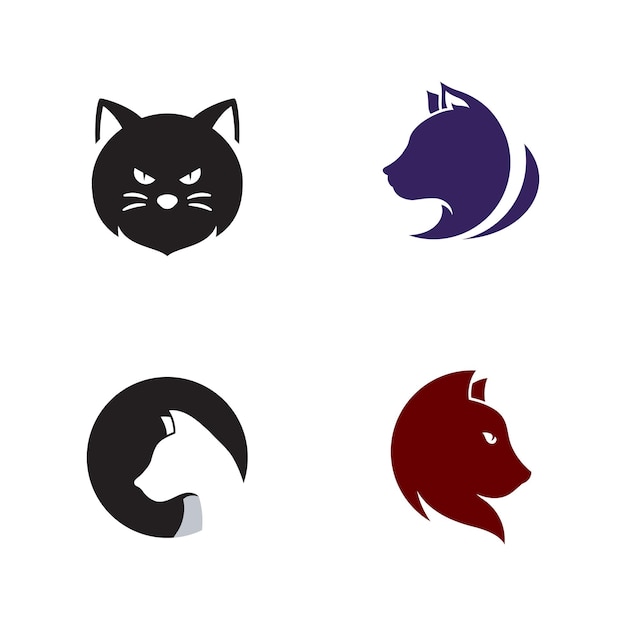 Vector cat icon design vector illustration design template