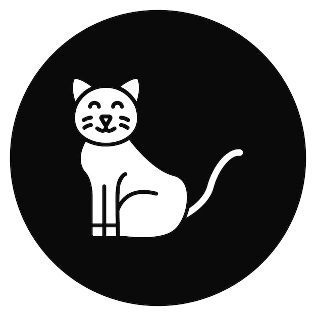 Вектор Икона кошки векторное изображение может быть использовано для семейной жизни