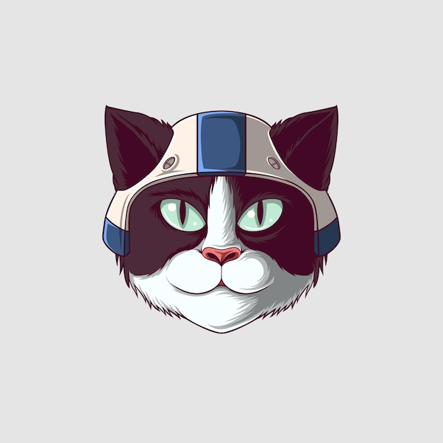 Vector cat illustration in a cute style