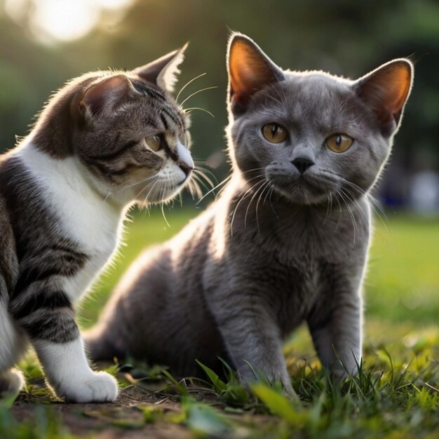 ベクトル 猫の子女の子のイメージ