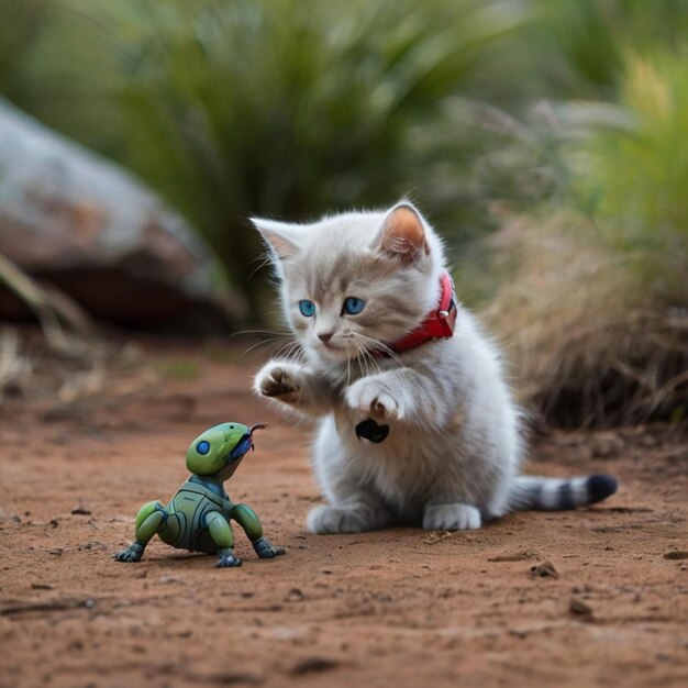 ベクトル 猫の子女の子のイメージ