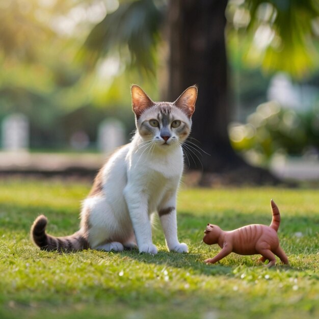 Vettore immagine di gattina