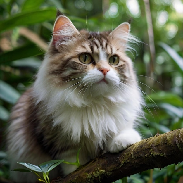 ベクトル 猫の子女の子のイメージ