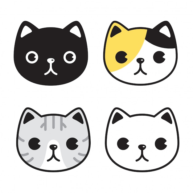 cat kitten icon face