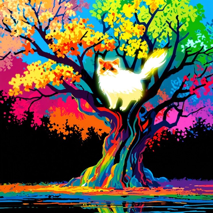 Vector cat kitten image