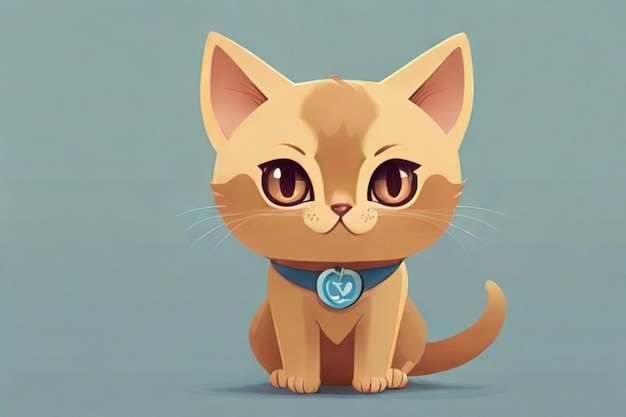 Vector cat kitten image