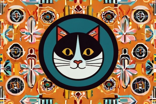 Vector cat kitten image