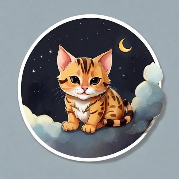 Vector cat kitten image