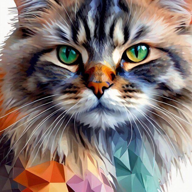 Vector cat kitten image