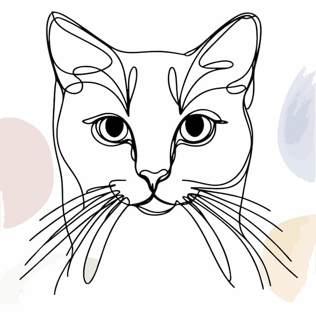 cat line art