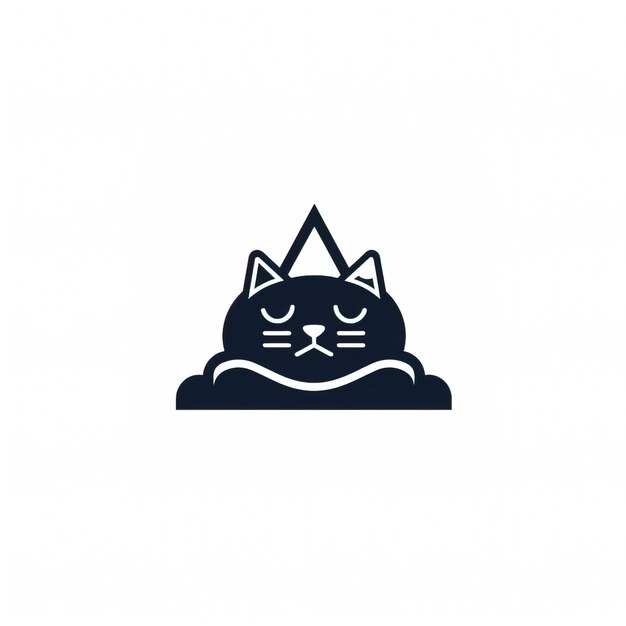 Vettore un logo gatto per l'archiviazione cloud