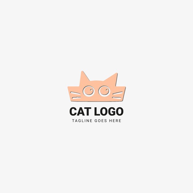 고양이 로고 디자인 템플릿