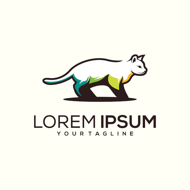 Cat logo design 