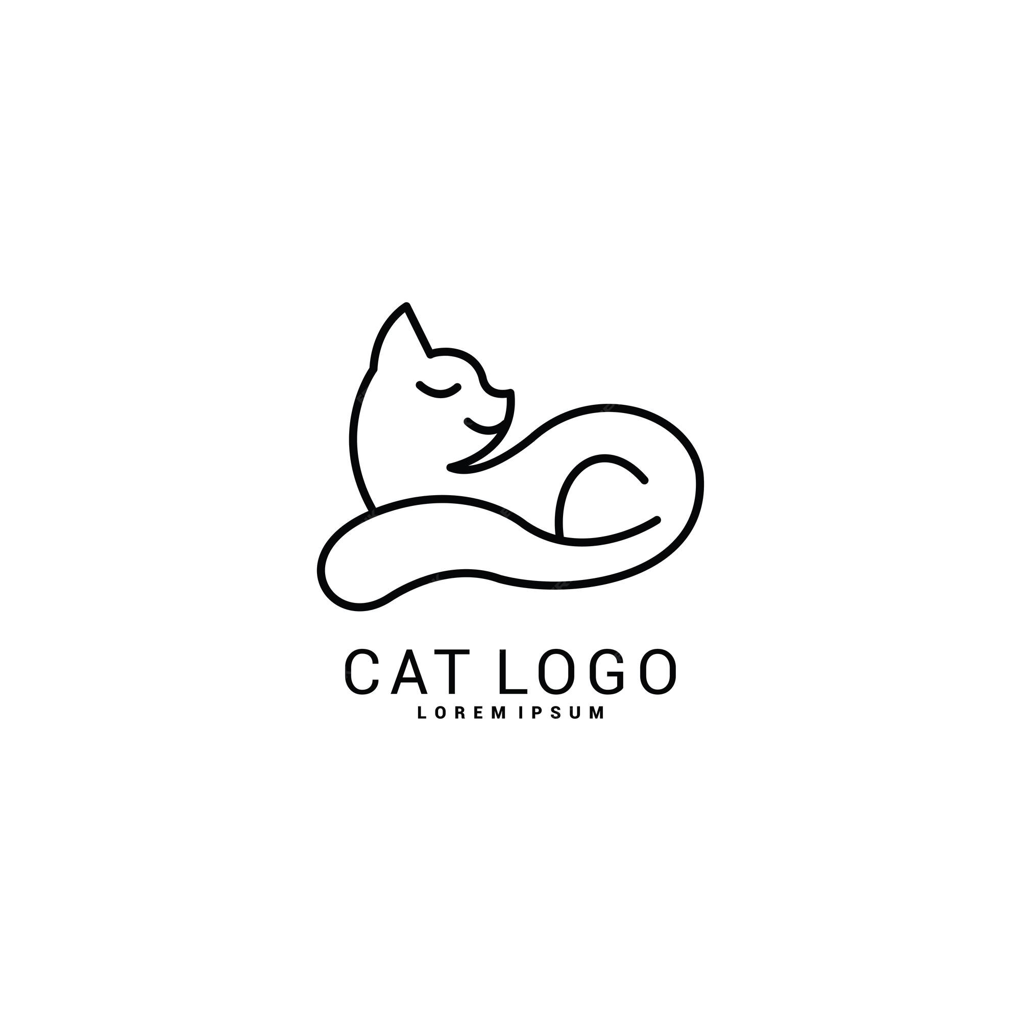 Premium Vector  Cat icon logo design