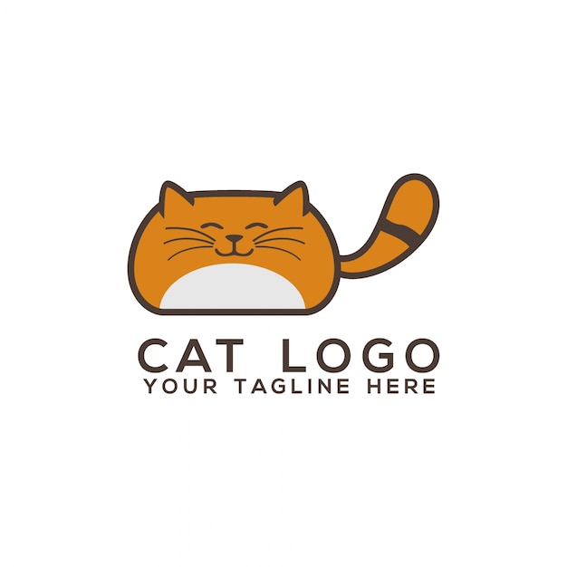 Cat logo vettoriale