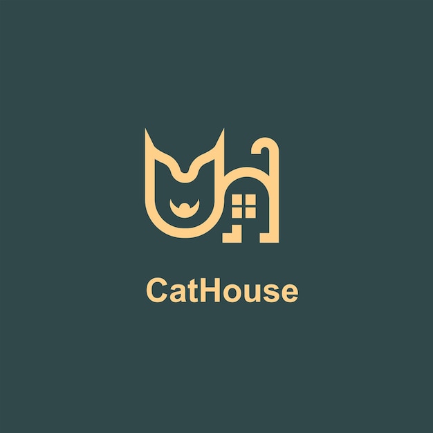 Cat logo vector