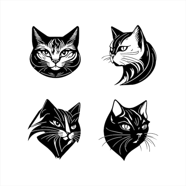 Cat logo vector