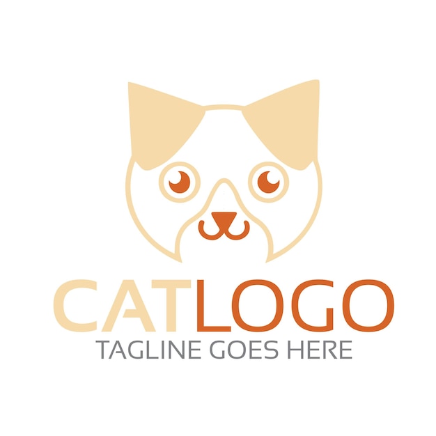 Vettore logo del gatto