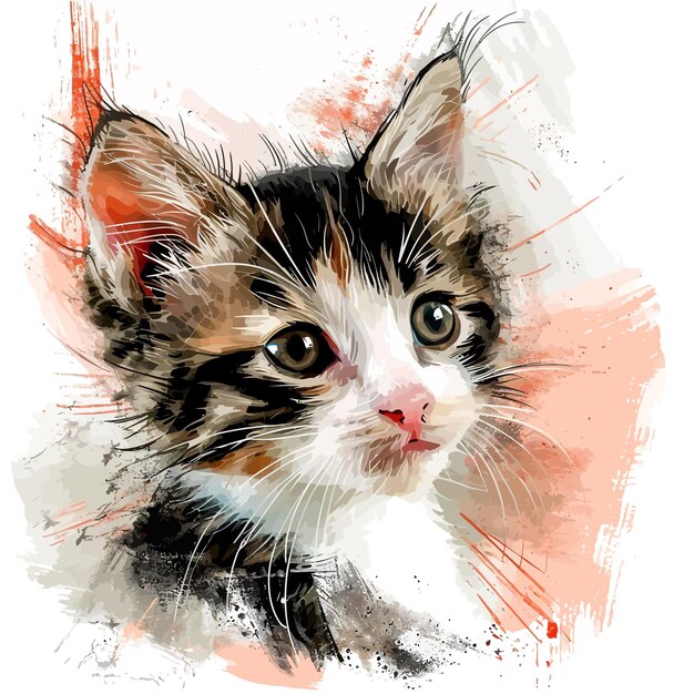 cat lover decor painting tshirt