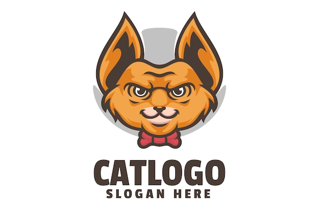 Vector cat mascot logo