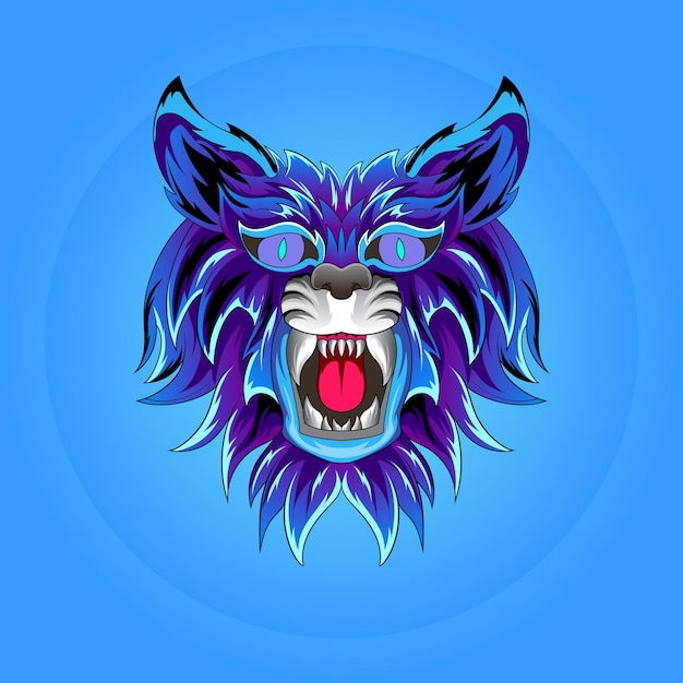 Cat mecha cyborg beast head vector perfect for tshirt design merchandise poster sticker etc