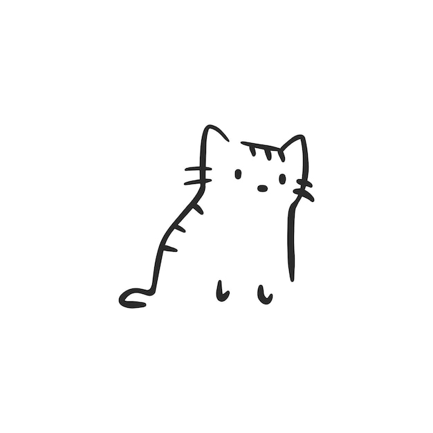 Cat minimalist sticker