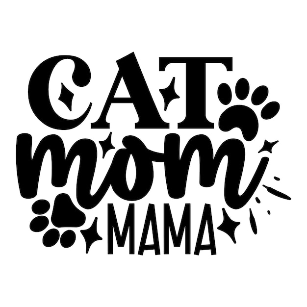 Cat Mom SVG Design